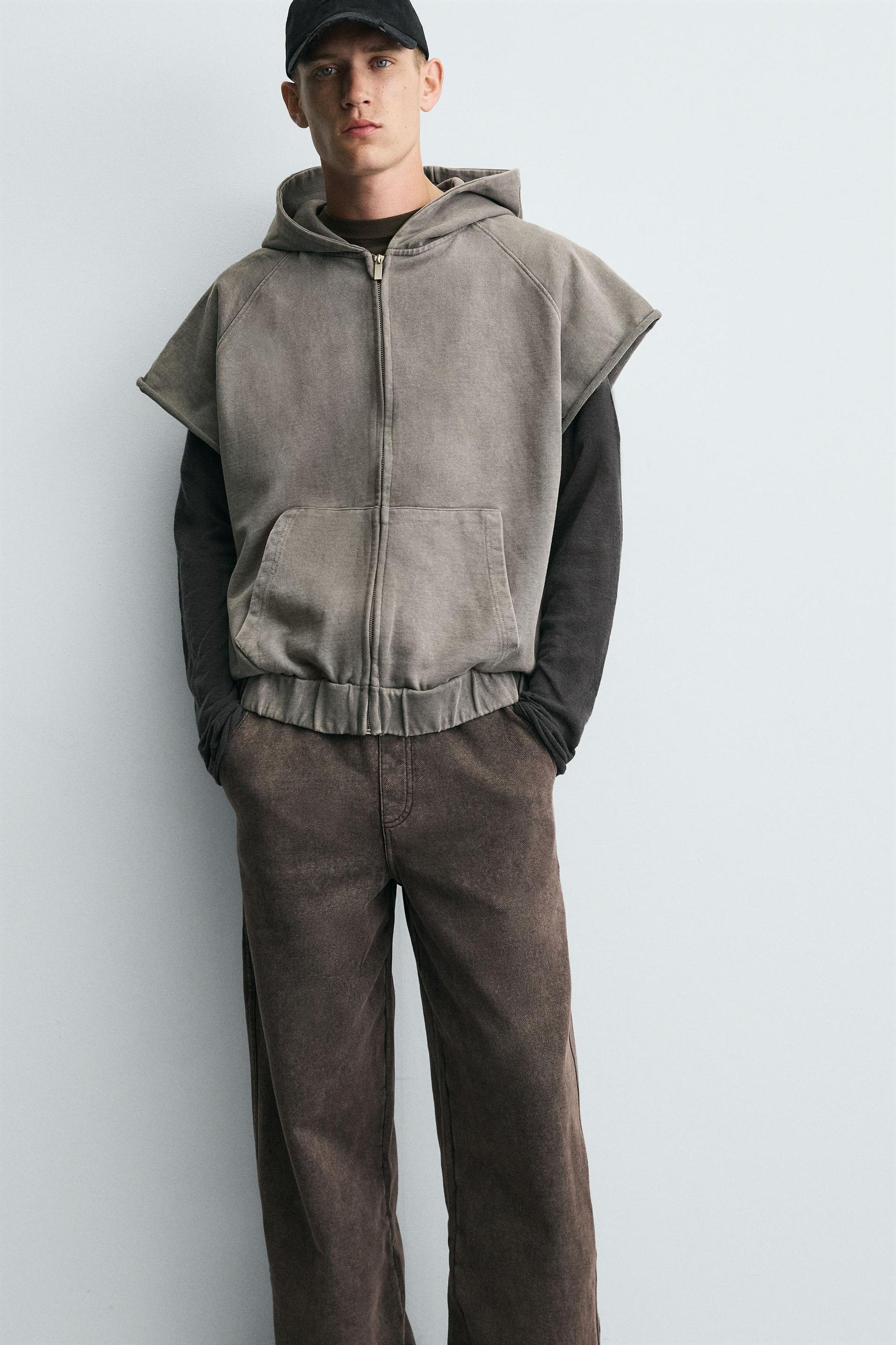 WASHED RELAXED FIT JOGGER TROUSERS - Image 5