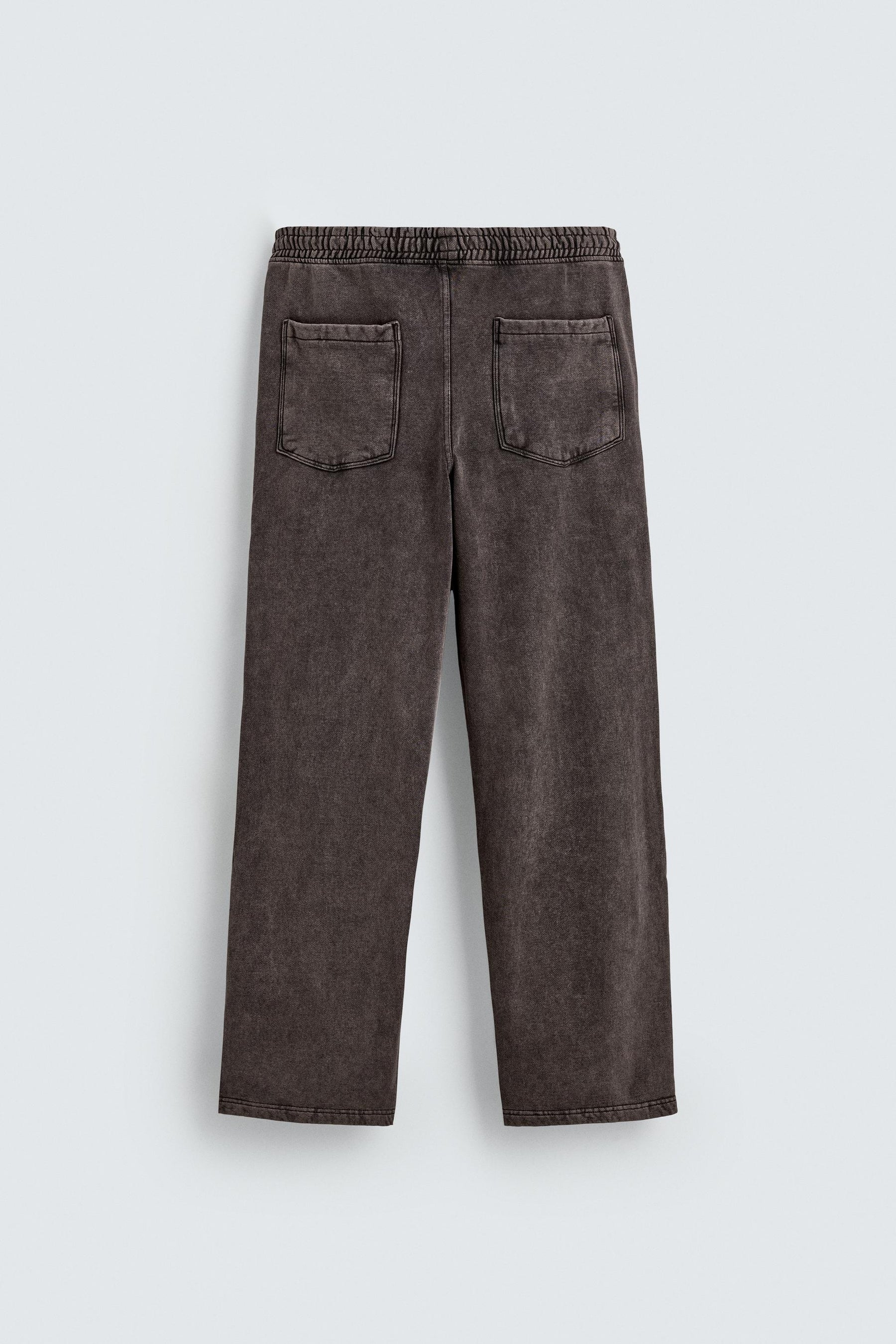 WASHED RELAXED FIT JOGGER TROUSERS - Image 8