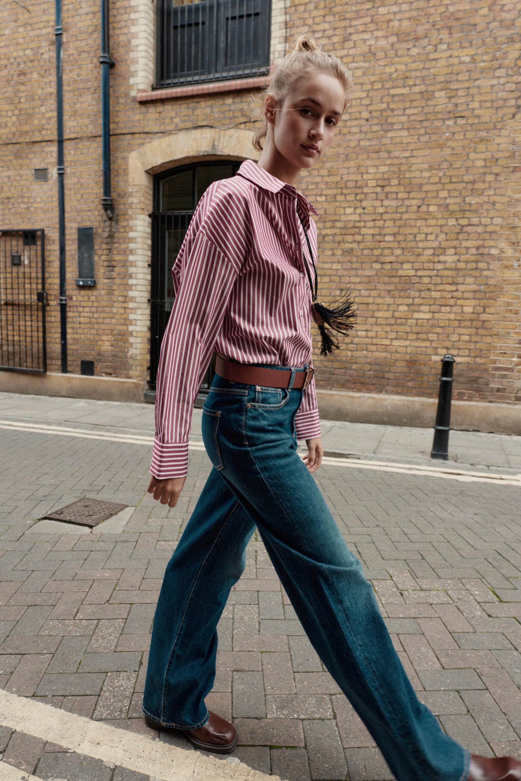 STRIPED POPLIN SHIRT