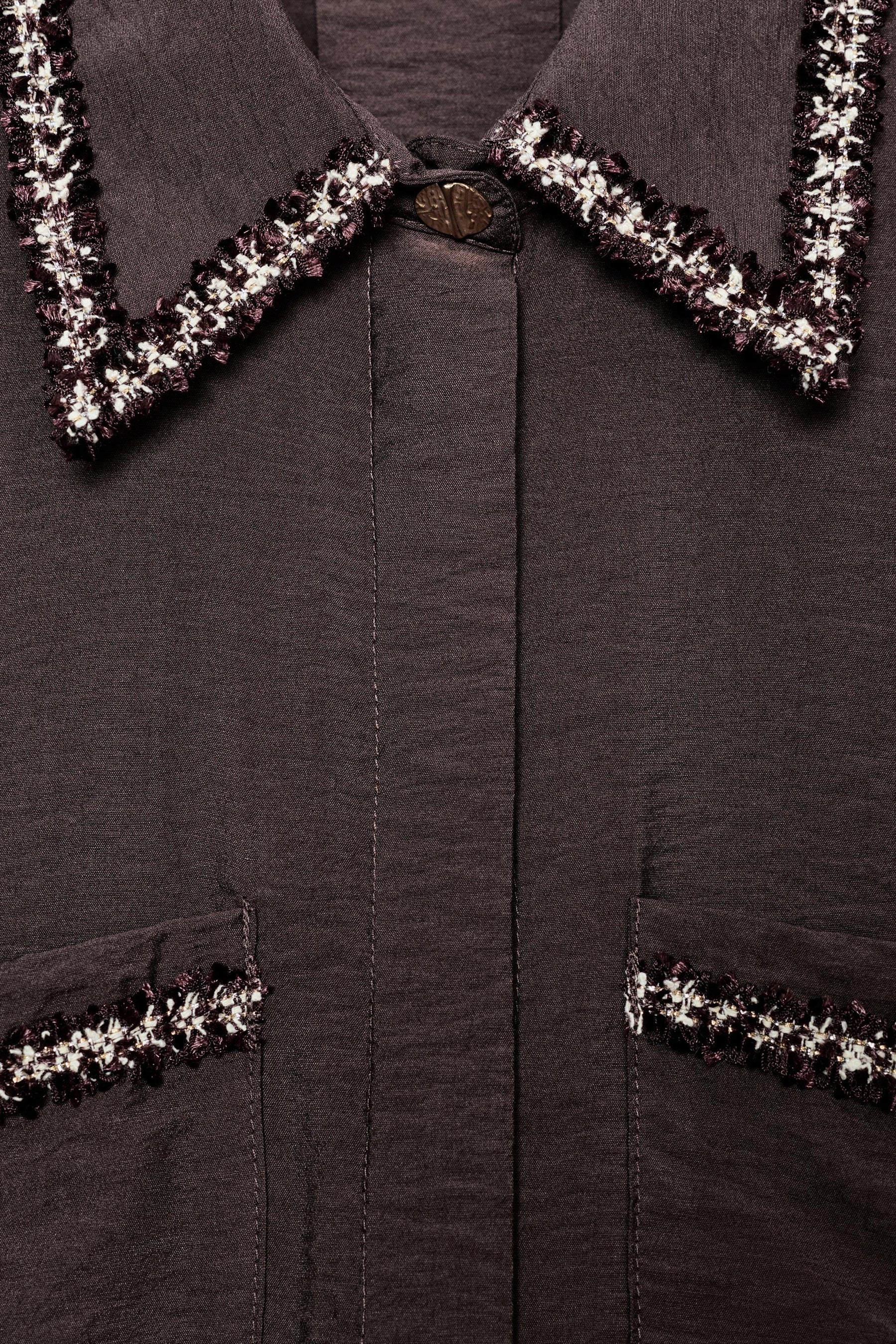 Textured Piped Shirt