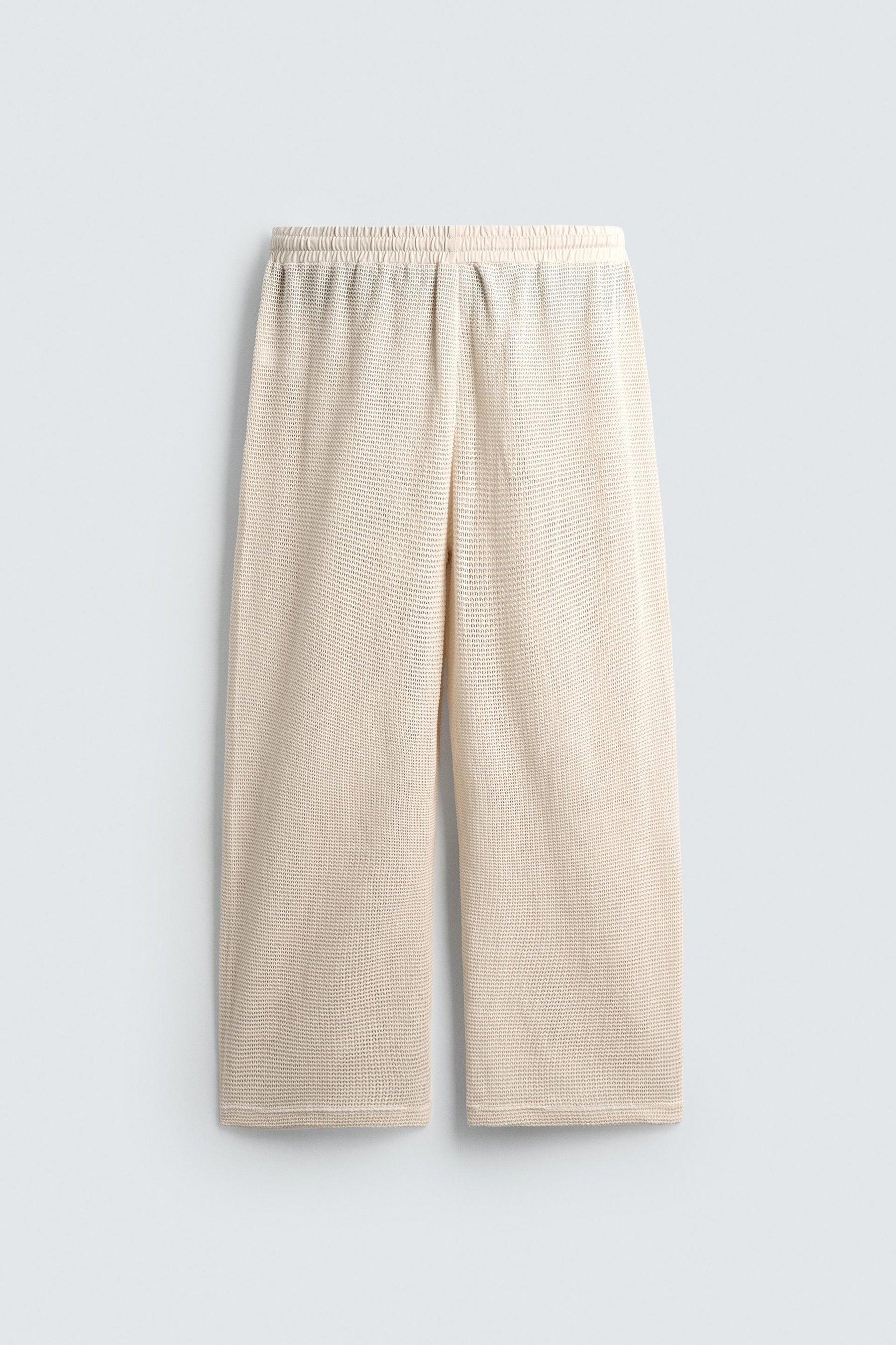 RELAXED FIT OPEN WEAVE TROUSERS - Image 7