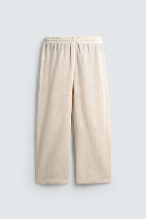 RELAXED FIT OPEN WEAVE TROUSERS - Image 7