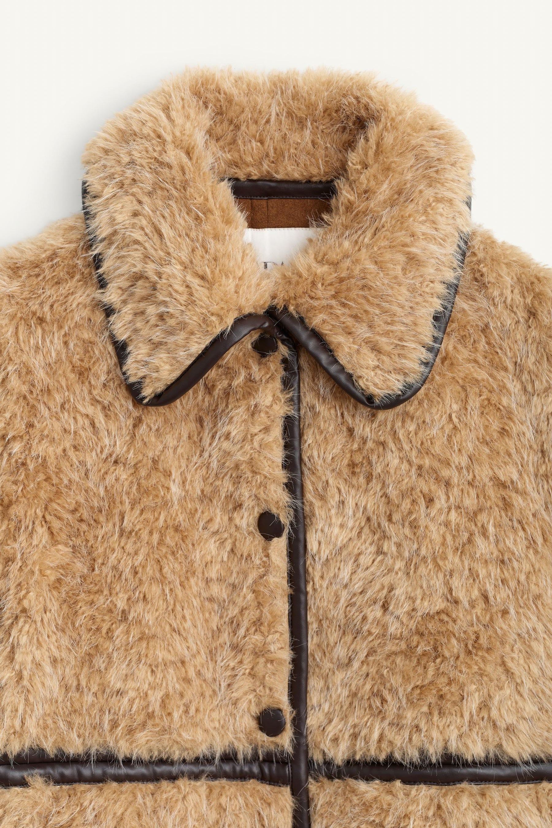 LONG FAUX SHEARLING COAT - LIMITED EDITION - Image 9