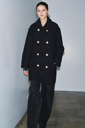 LIMITED EDITION WOOL BLEND DOUBLE-BREASTED COAT - Image 1