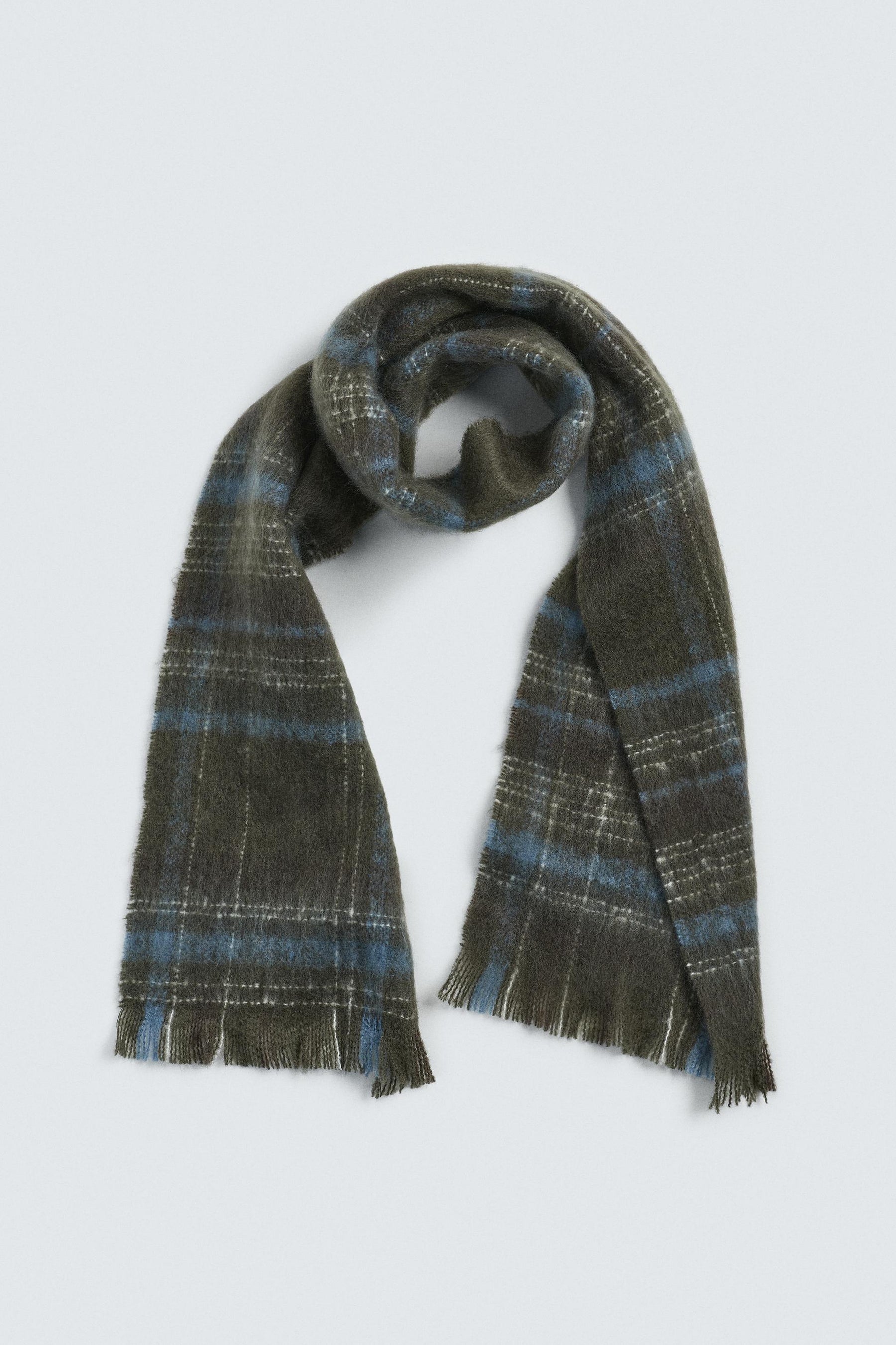 BRUSHED CHECK SCARF - Image 4