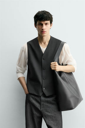 STRUCTURED WAISTCOAT WITH WOOL - Image 2