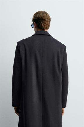 DOUBLE-BREASTED WOOL BLEND COAT AARON LEVINE X - Image 3