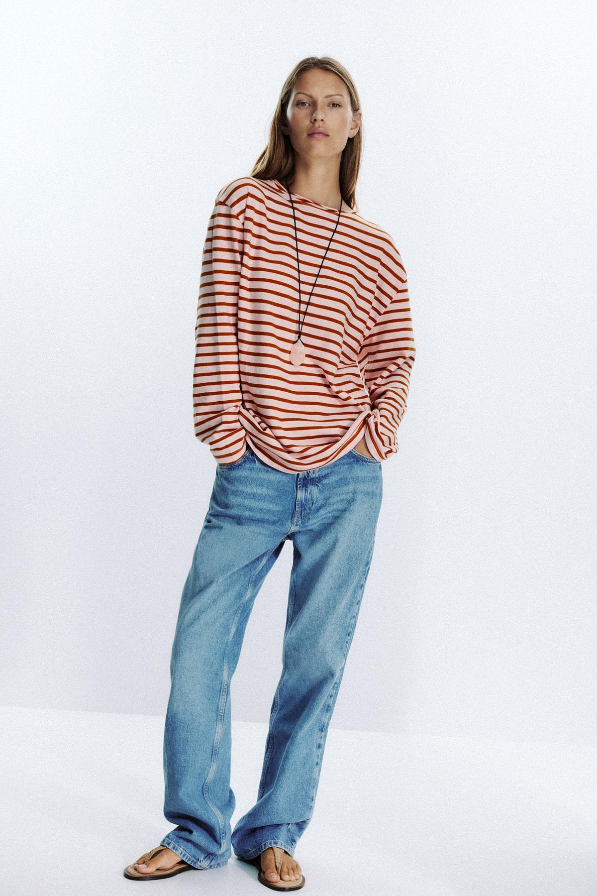 STRIPED COTTON T-SHIRT