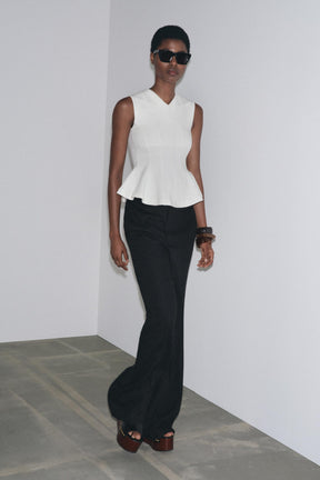 Sleeveless Peplum Top