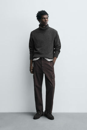 TWILL CARGO TROUSERS - Image 1