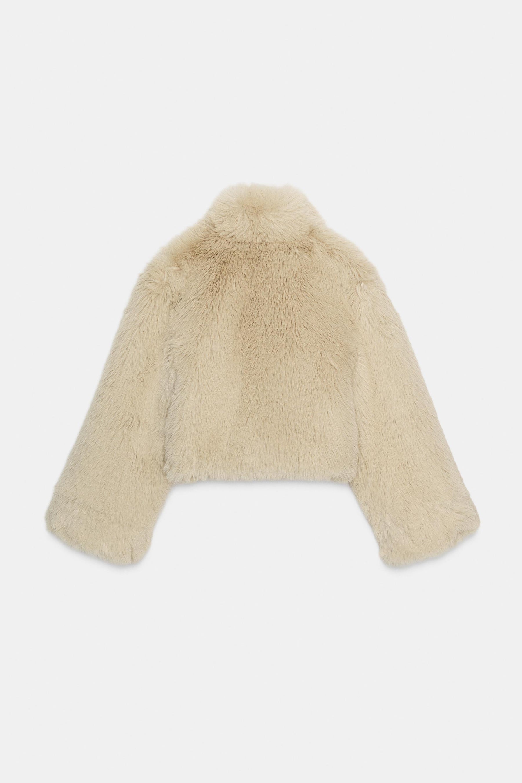 SHORT FAUX FUR COAT - Image 7
