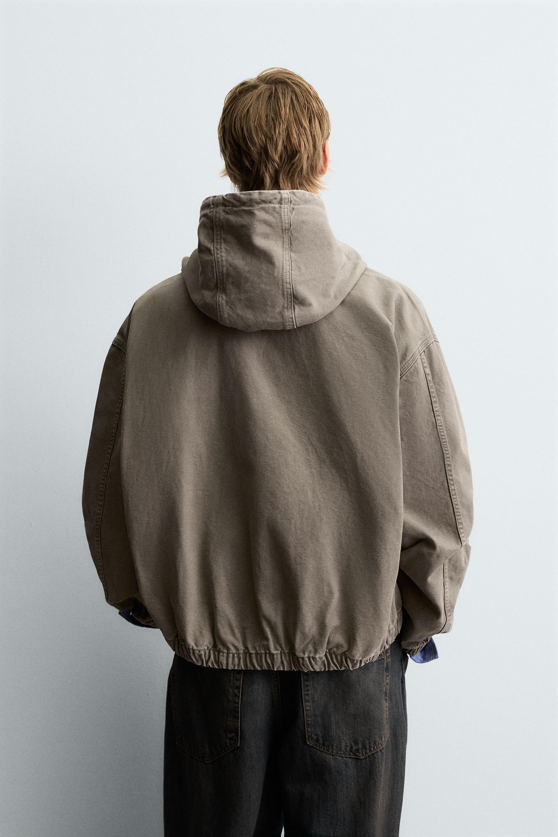 WASHED HOODED JACKET - Image 3