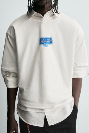 CONTRAST PRINT T-SHIRT - Image 5