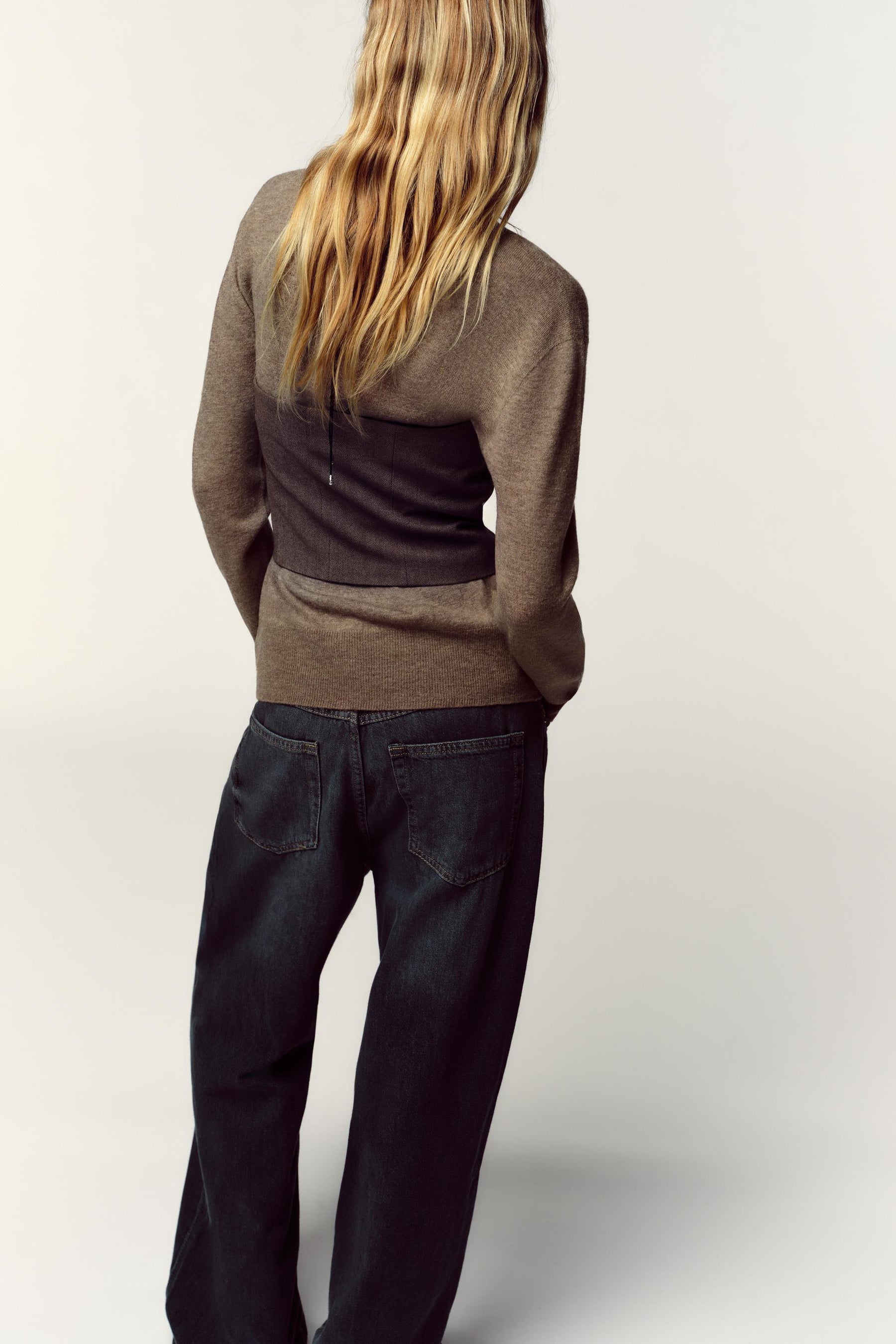 Corset-style bustier top