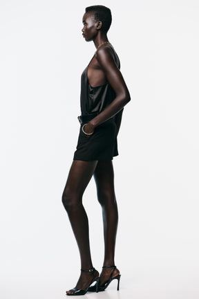 Low-Rise Skort with Belt