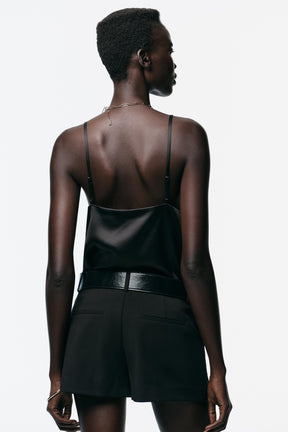 Low-Rise Skort with Belt