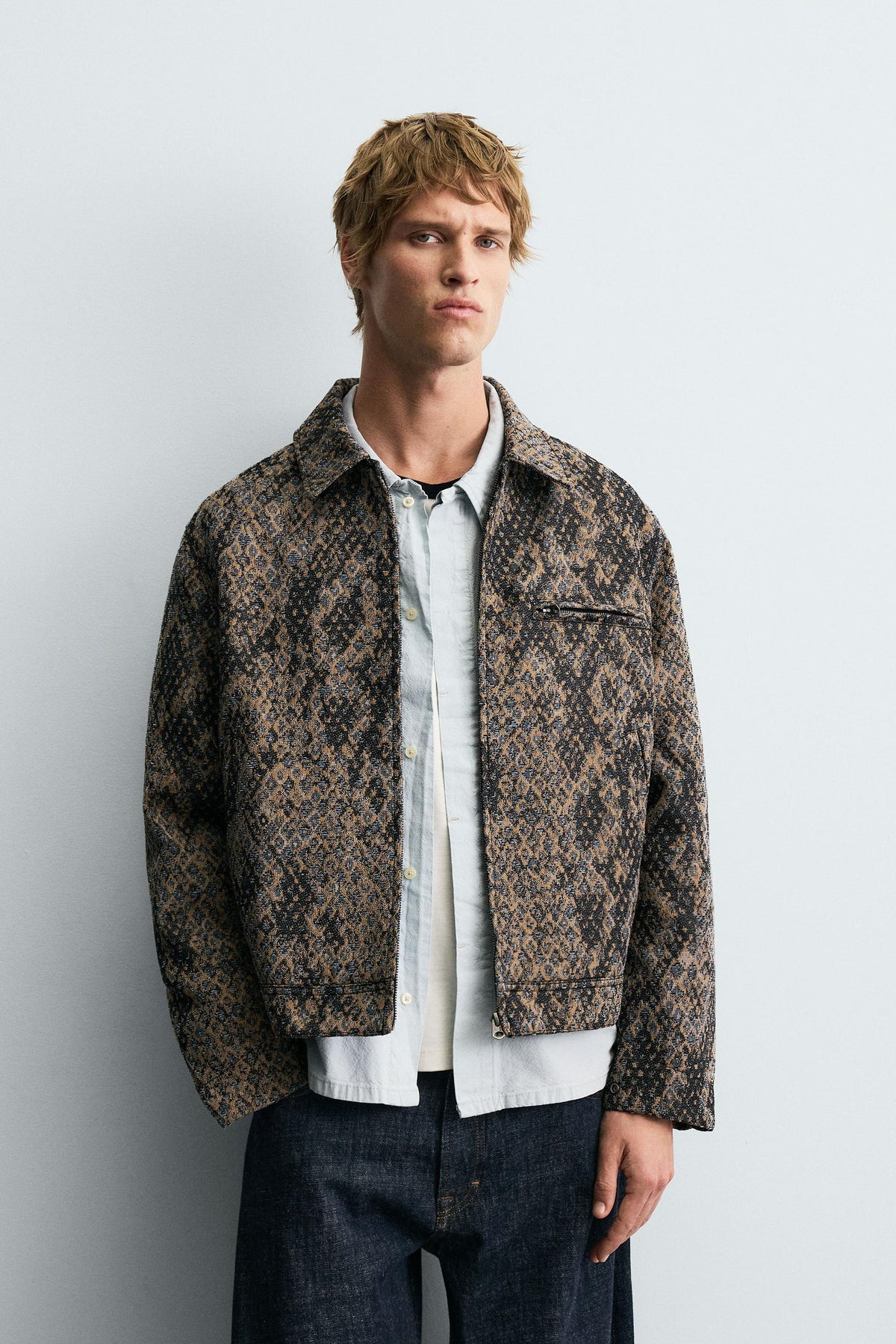 JACQUARD TEXTURED JACKET - Image 2