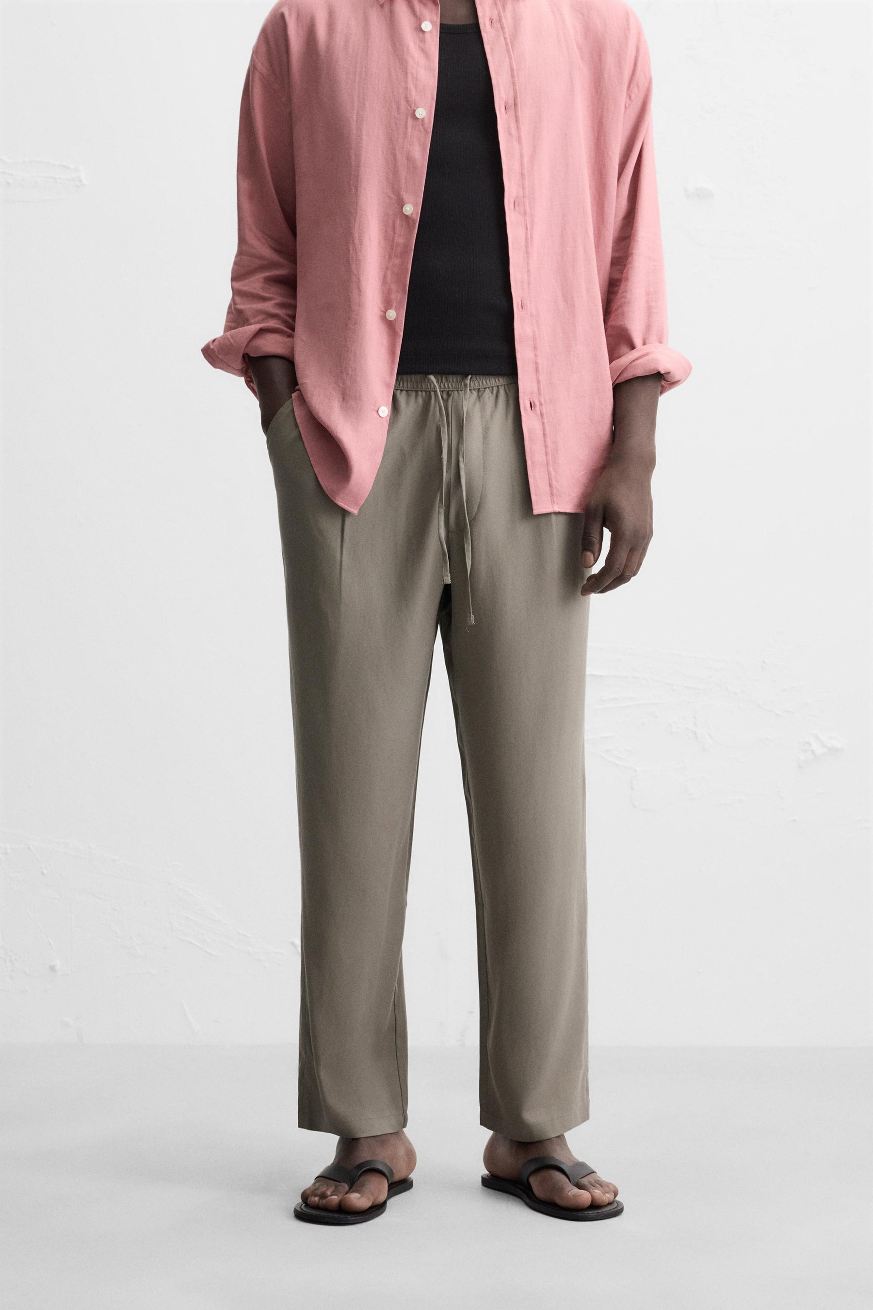 RELAXED FIT FLOWING TROUSERS - Image 2