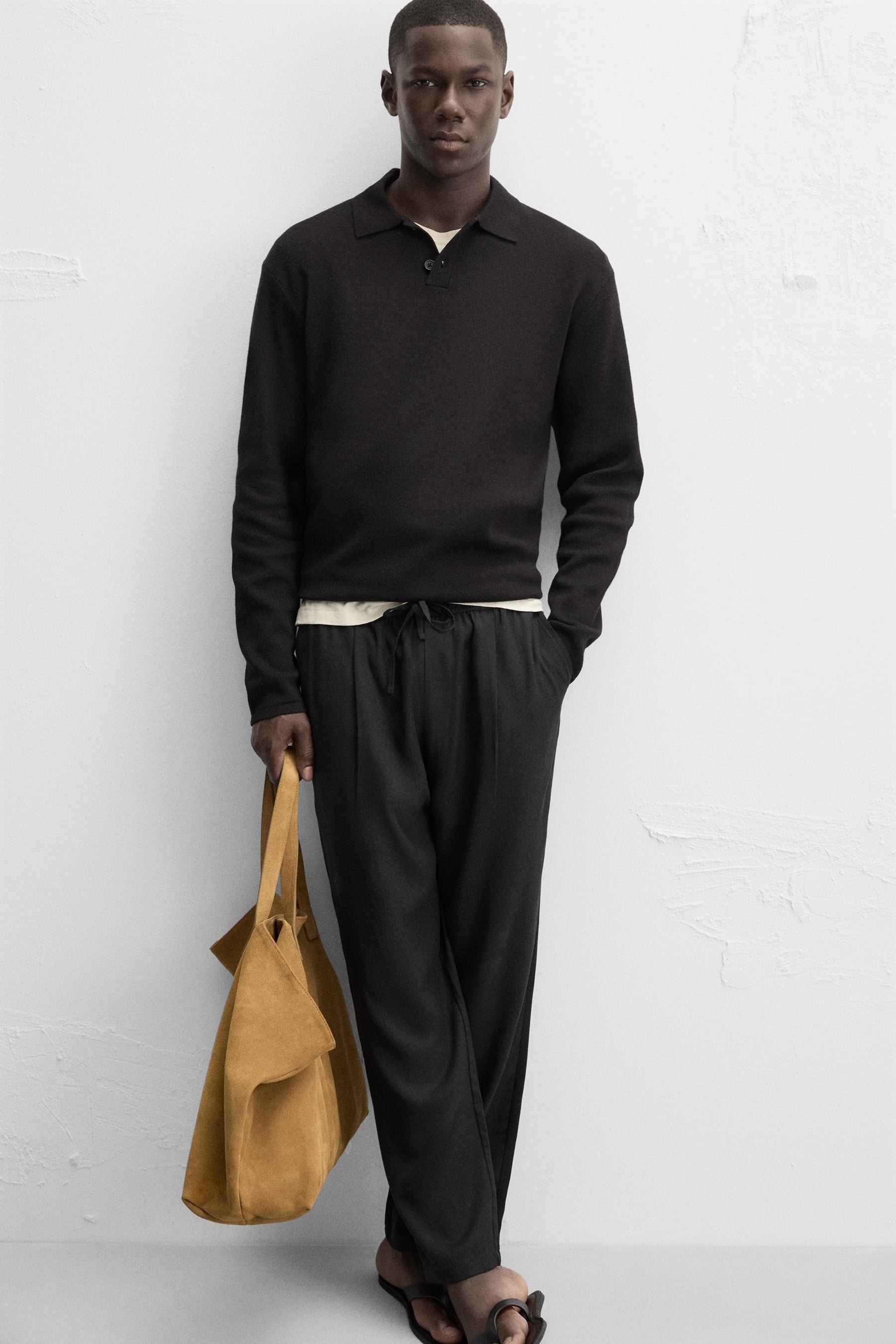 RELAXED FIT FLOWING TROUSERS - Image 5