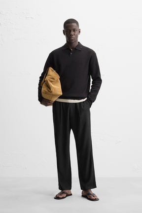 RELAXED FIT FLOWING TROUSERS - Image 1