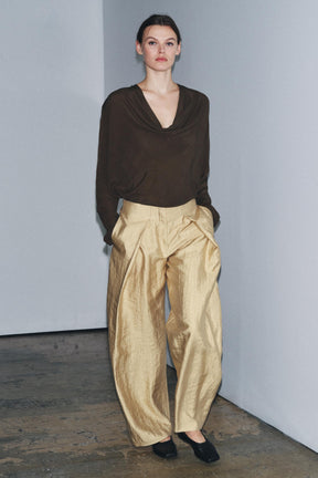 Draped Flowing Blouse