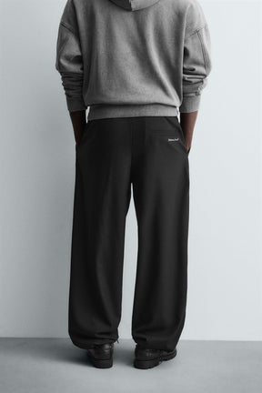 TEXTURED RELAXED FIT TROUSERS - Image 3