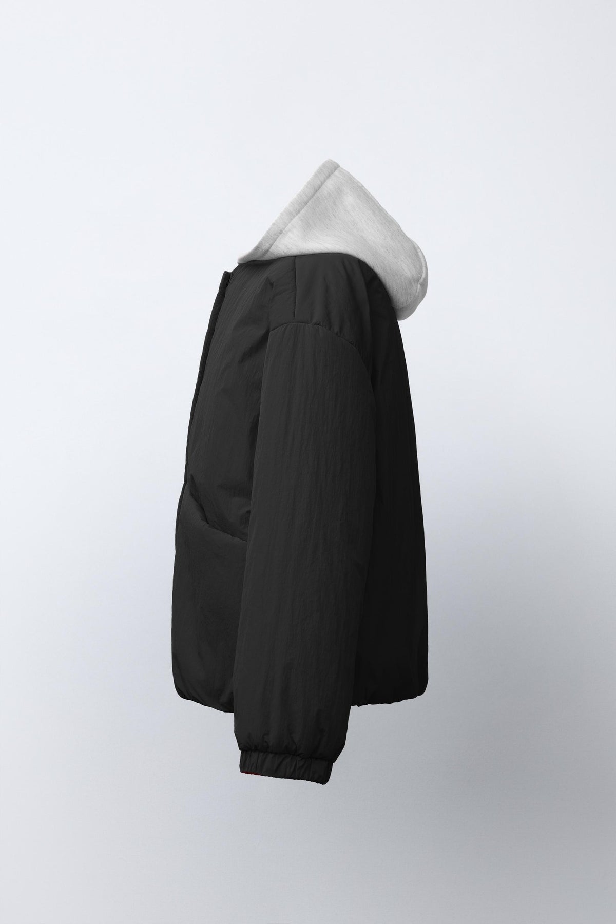 HOODED PUFFER JACKET WITH FLEECE LINING - Image 2