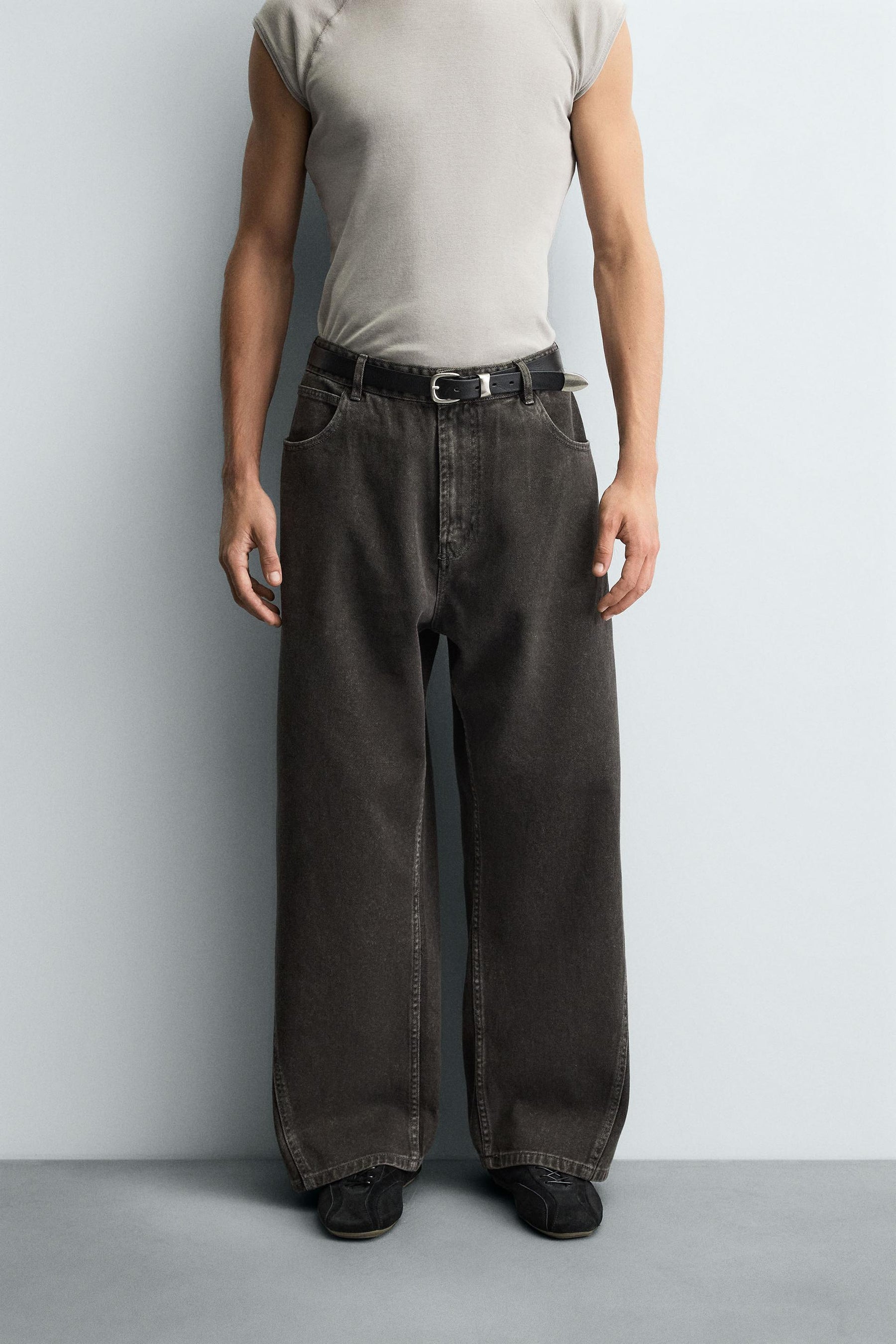TWIST SEAM RELAXED FIT TROUSERS - Image 2