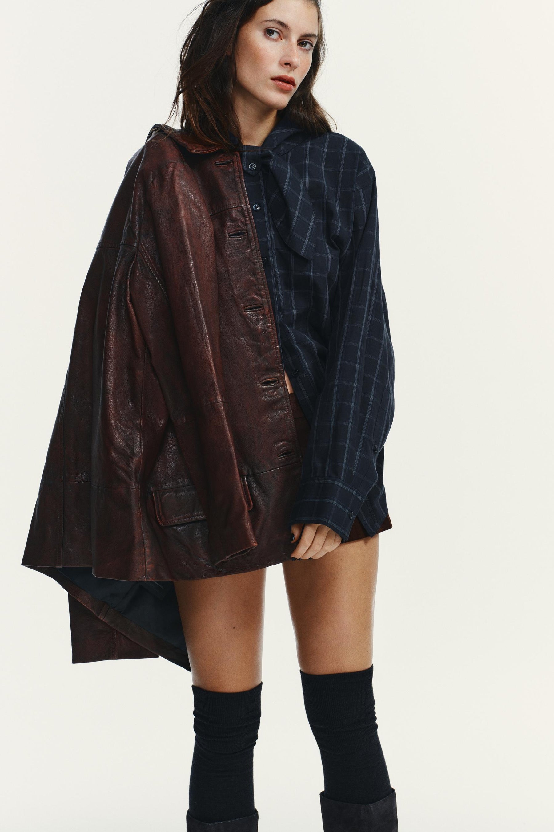 Poplin Shirt with Square