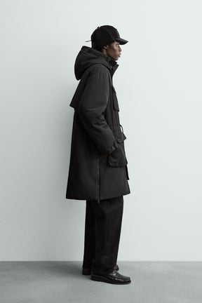 WATER-REPELLENT PADDED TECHNICAL PARKA - Image 3