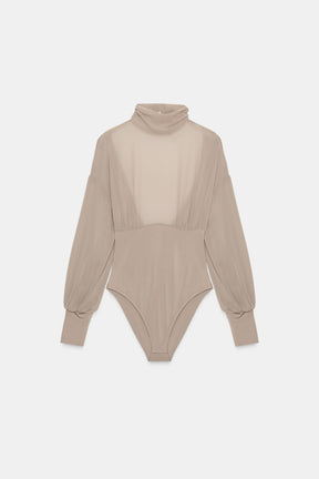 Georgette Bodysuit with Detail