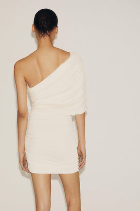 CONTRAST SHORT DRESS - Image 4