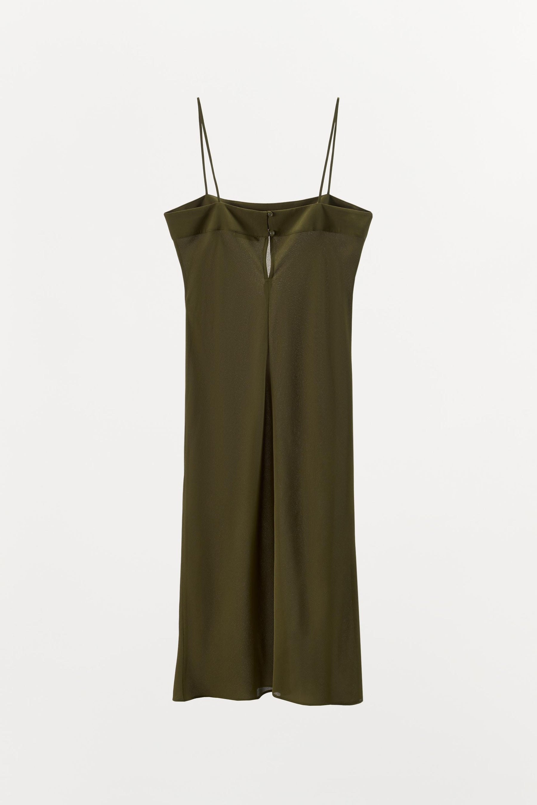 100% SILK STRAPPY MIDI DRESS - Image 7