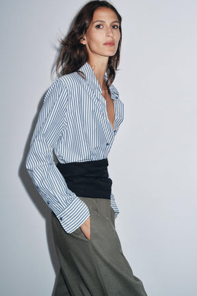 Striped Flowing Shirt