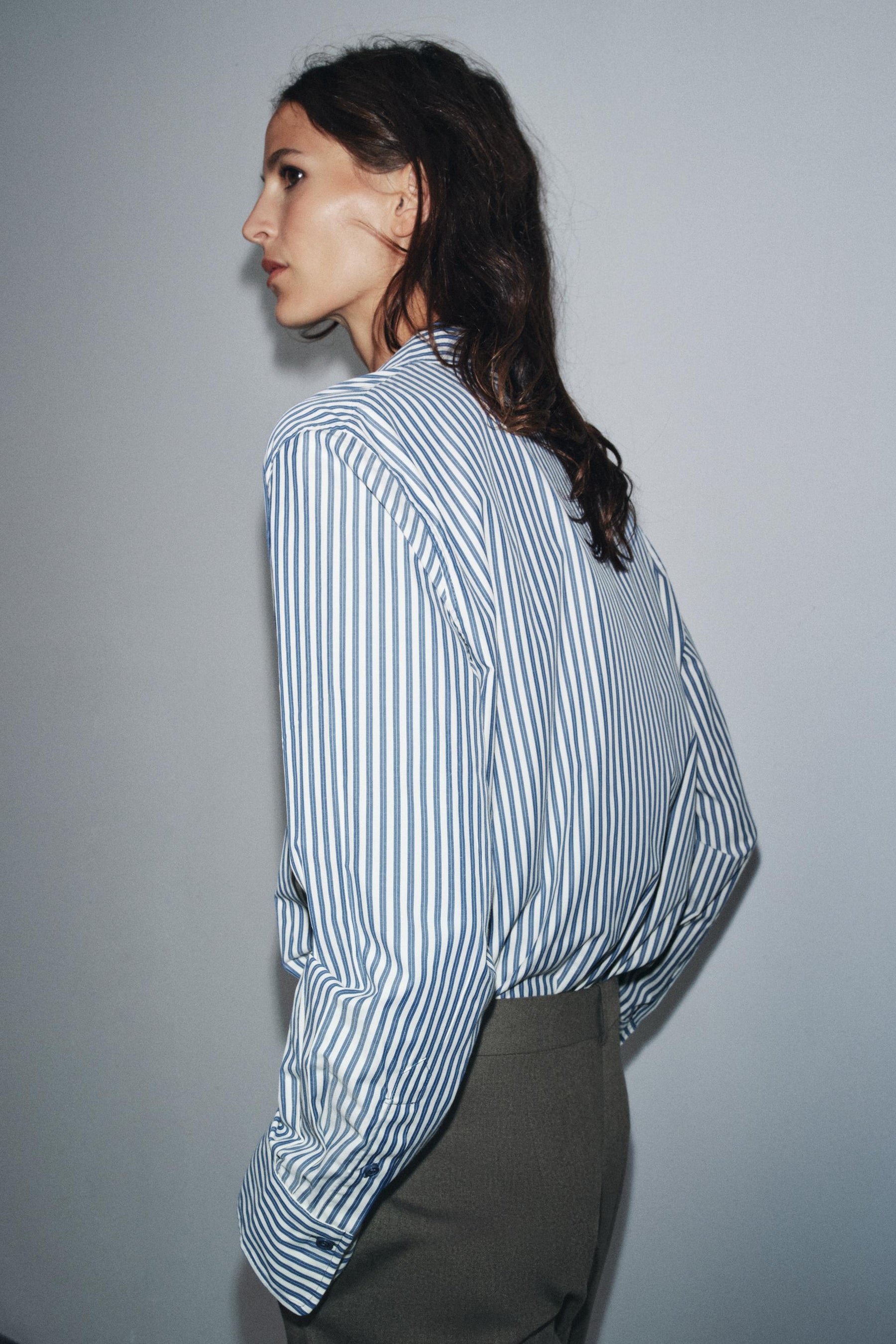 Striped Flowing Shirt