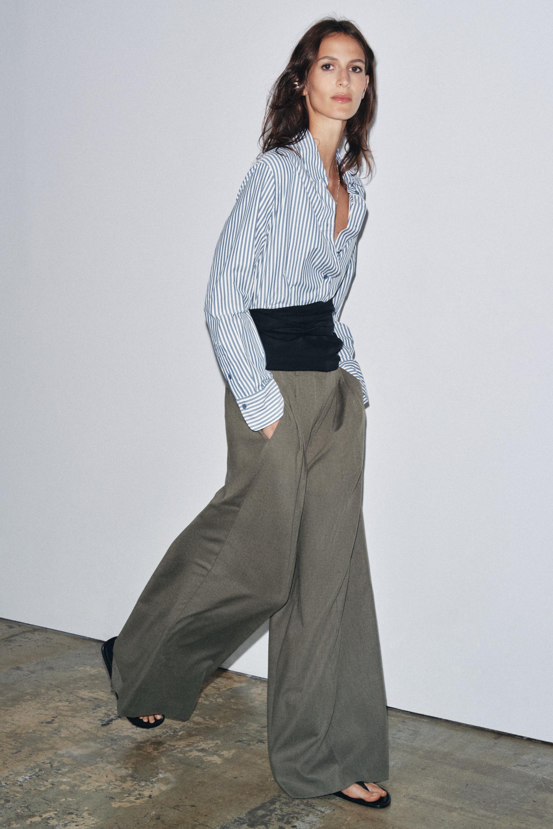 Striped Flowing Shirt