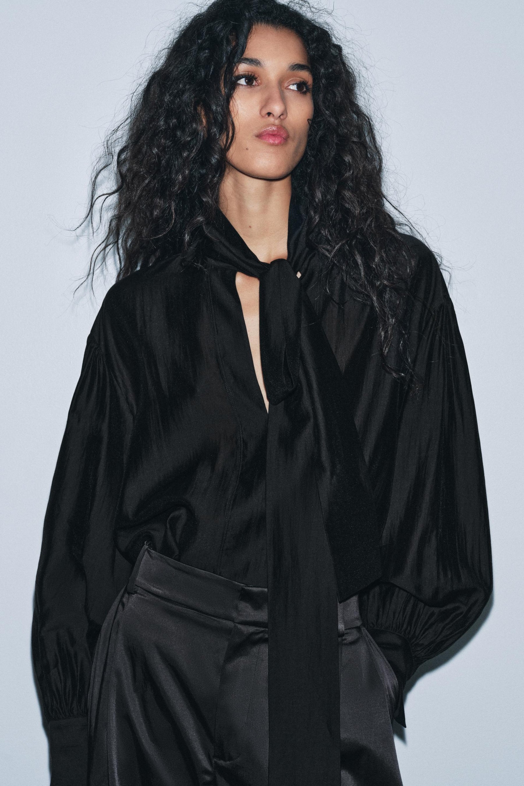 Flowing Shirt with Ties