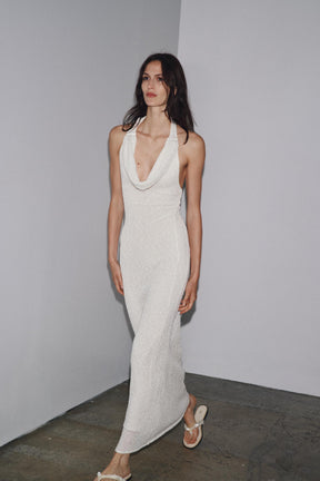 RUSTIC DRESS WITH SCARF - Image 1