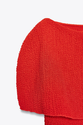 Textured Layered Fashion Top