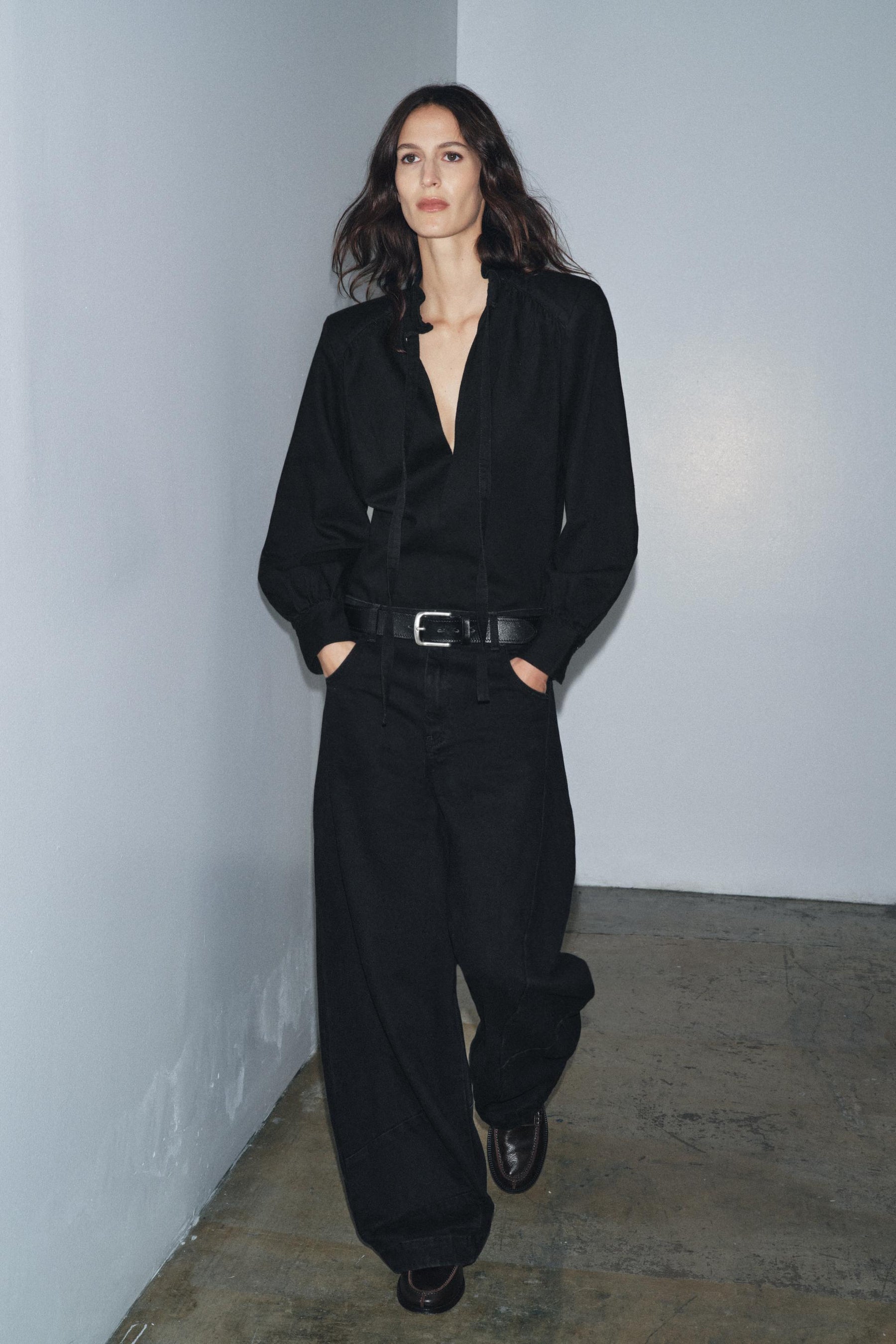 DENIM SHIRT WITH PADS