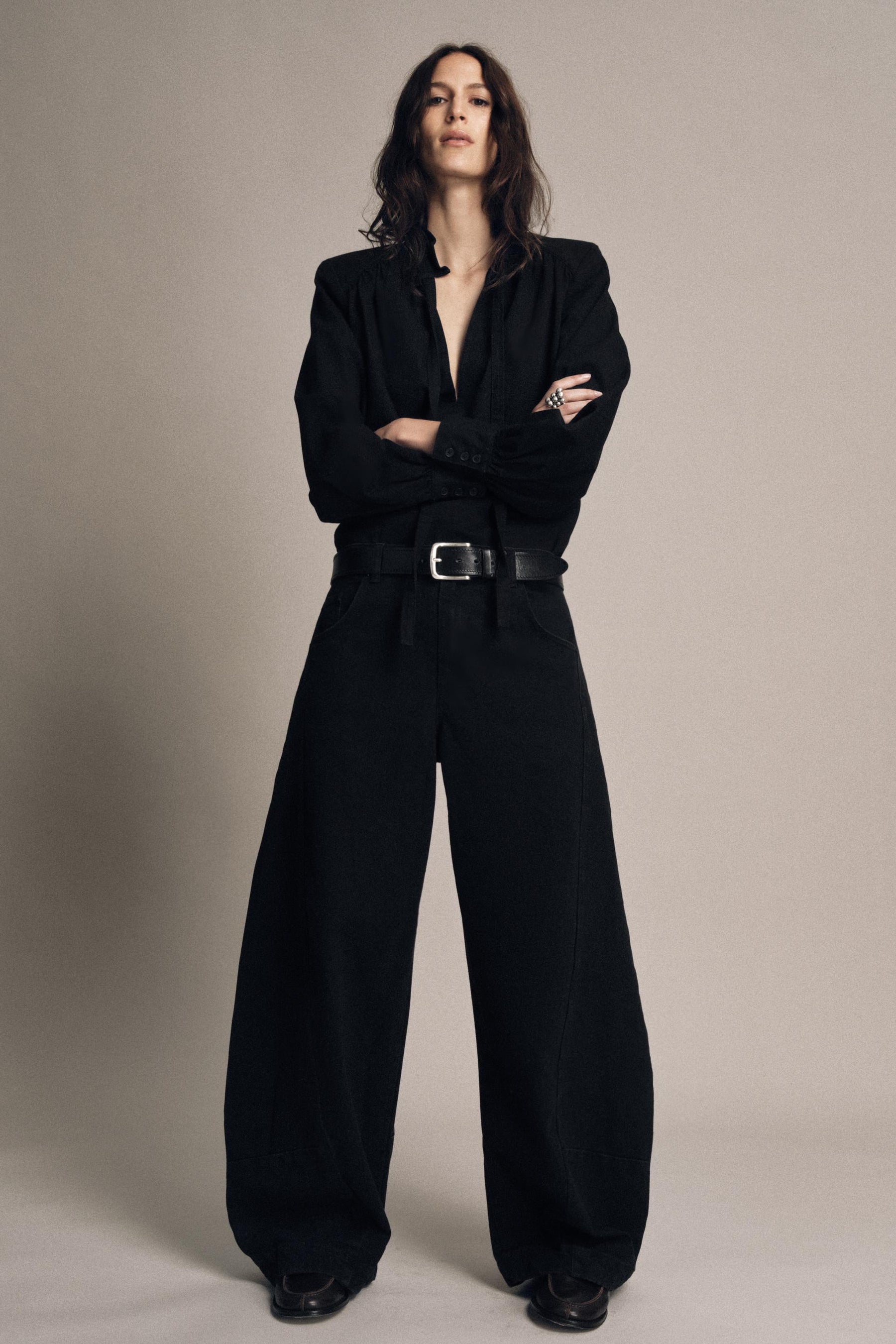 DENIM SHIRT WITH PADS