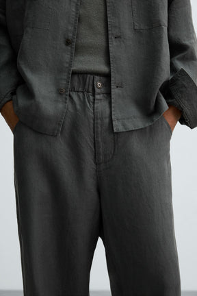 100% HEMP RELAXED FIT TROUSERS - Image 6