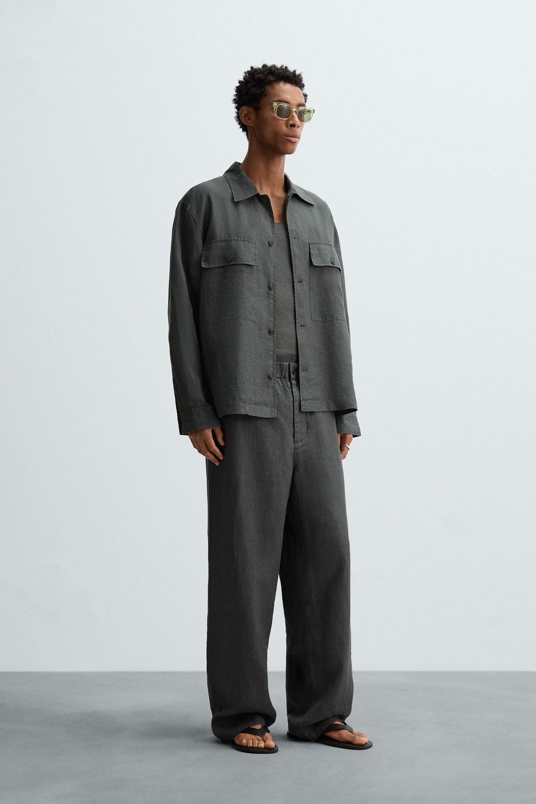 RELAXED FIT 100% HEMP OVERSHIRT - Image 1