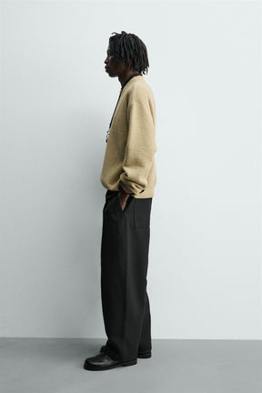 RELAXED FIT TEXTURED JUMPER - Image 4