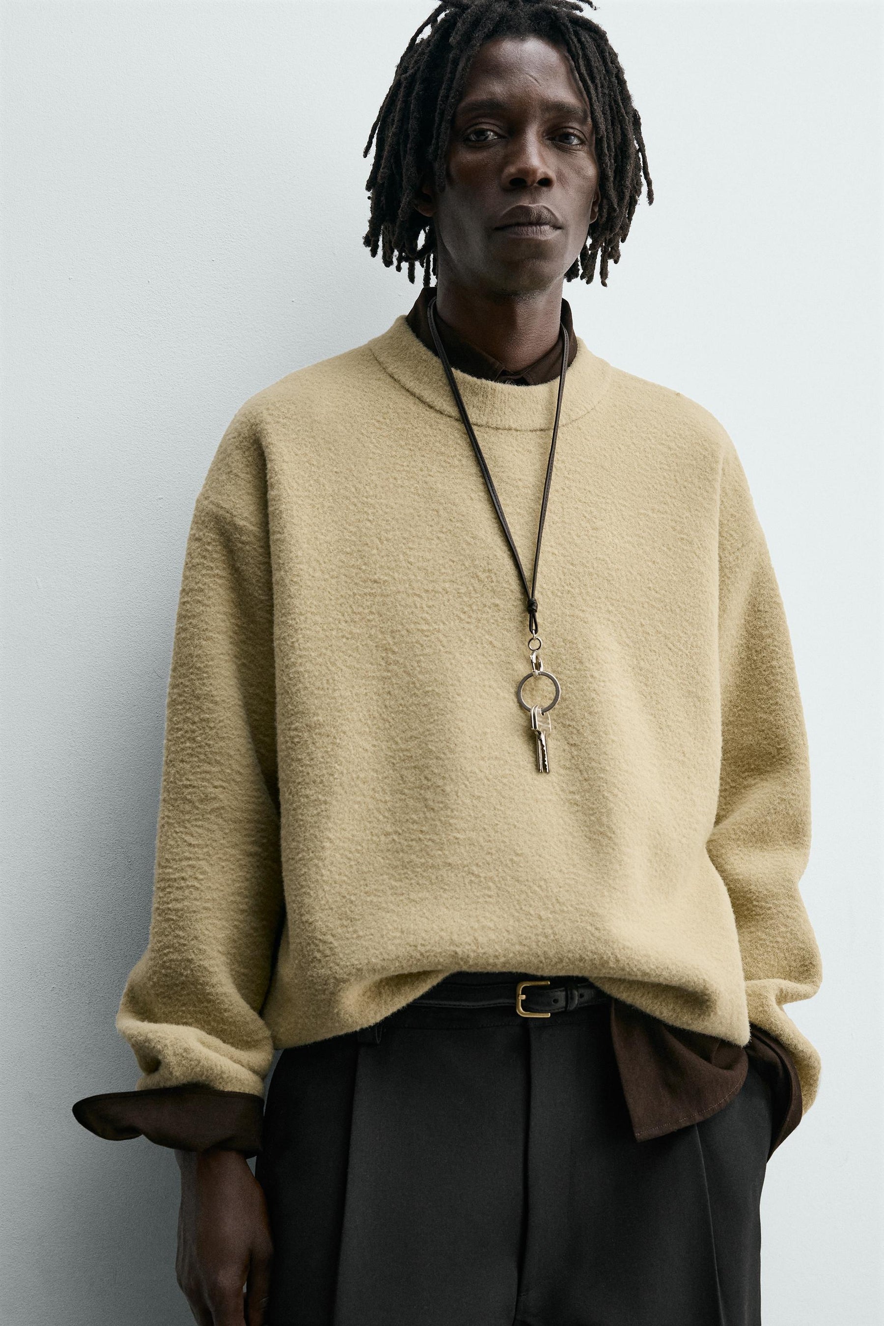 RELAXED FIT TEXTURED JUMPER - Image 6