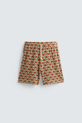 GEOMETRIC JACQUARD BERMUDA SHORTS - Image 7