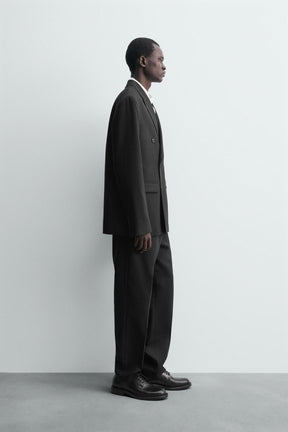 DOUBLE-BREASTED WOOL SUIT BLAZER - Image 4