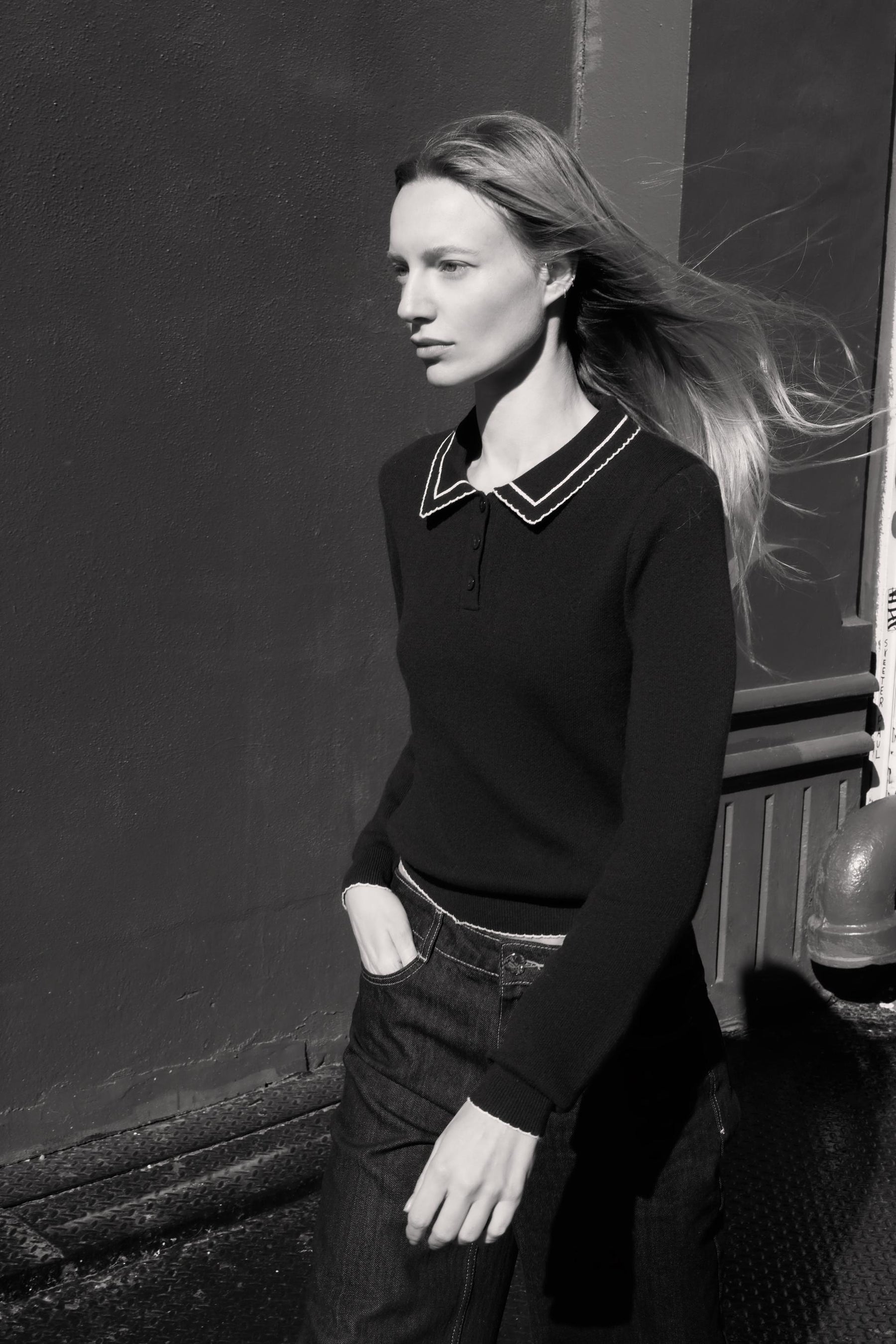 Knit Polo Shirt with