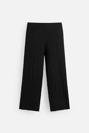 TEXTURED KNIT TROUSERS - Image 7