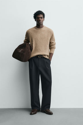 REGULAR FIT WAFFLE-KNIT JUMPER - Image 1